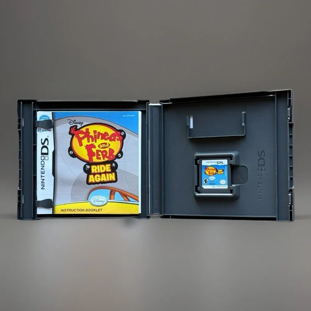 Nintendo DS Phineas and Ferb: Ride‎ Again - Complete in Box Working Tested